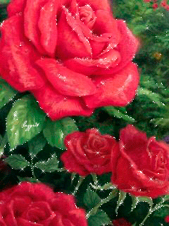 Яркие розы. Цветы на телефон