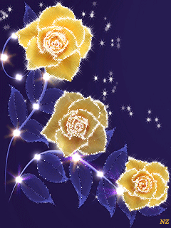 Золотые розы Цветы на телефон