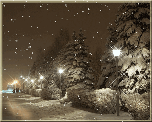 Зимний вечер Зима картинки