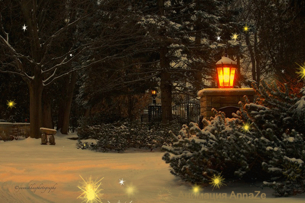 Волшебный зимний вечер Зима картинки