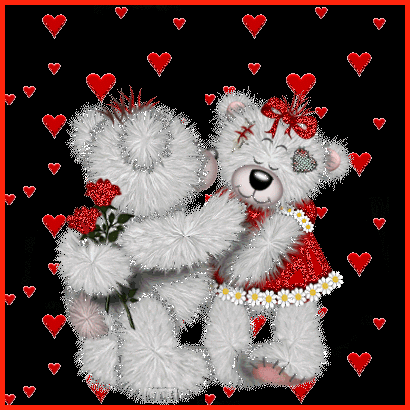 Валентинка с мишками Тедди Валентинки день Влюбленных