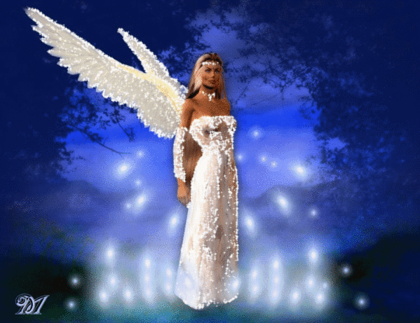 Ангел в белом платье С Днем Ангела